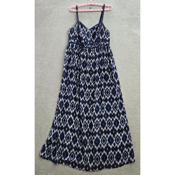 Torrid Women Dress 0 Blue Ikat Sleeveless Polyester - Picture 1 of 11